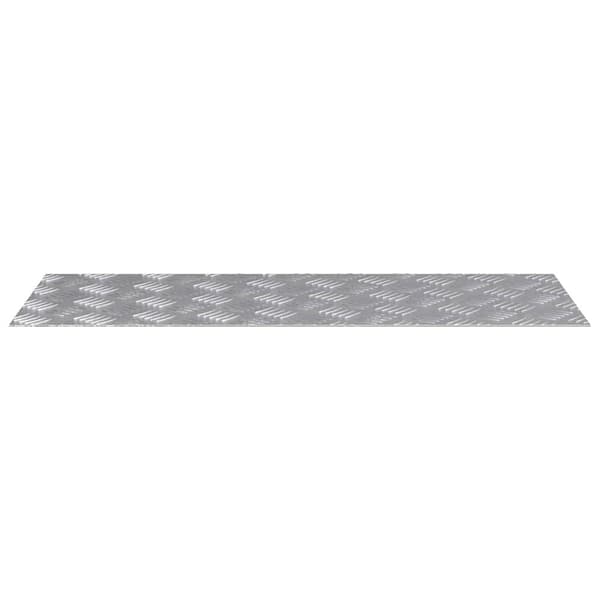 Trappsteg Rektangulär 2 pcs Silver 80 x 30 cm Aluminium