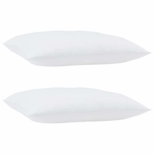 Kudde med kudde 2 pcs Vit 90 x 70 x 40 cm Bomull och Polyester