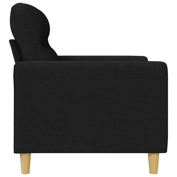 Fåtölj svart 60 cm tyg