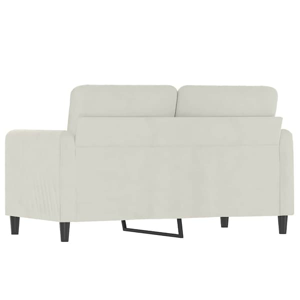 2-sitssoffa gräddvit 120 cm sammet