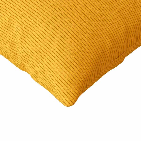 Sofakuddar 2 pcs Ljusgul 200 x 40 cm Kordread tyg