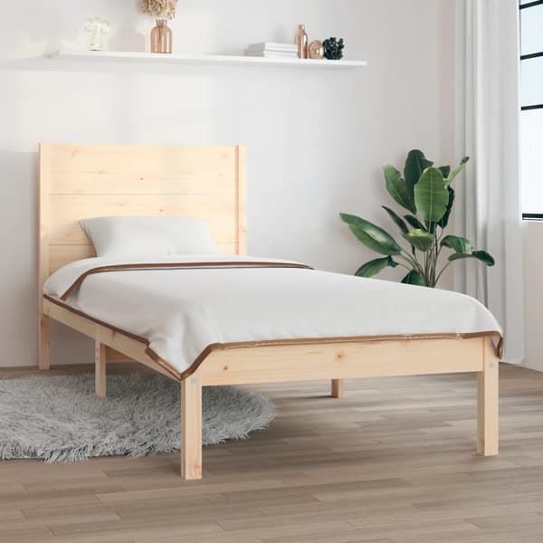 Sängram massivt trä 75x190 cm