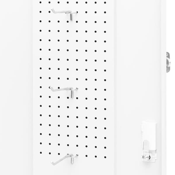 Sadelskåp vit 53x53x140 cm stål