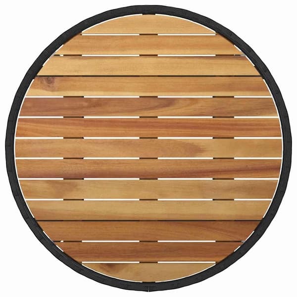 Trädgårdsmöbelset 5 pcs Svart konstrotting