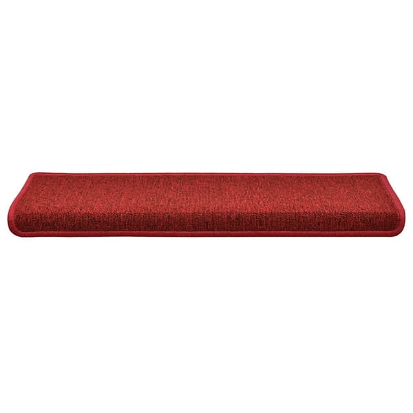 Trappmattor 30 st 65x21x4 cm röd rektangulär kant