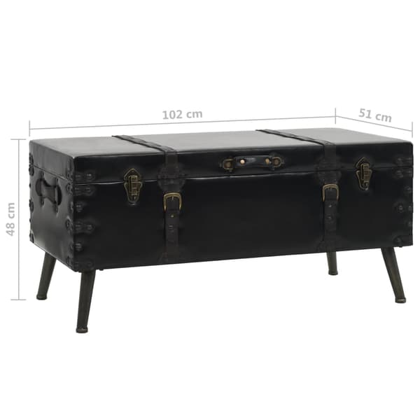 Soffbord MDF och stål 102x51x48 cm
