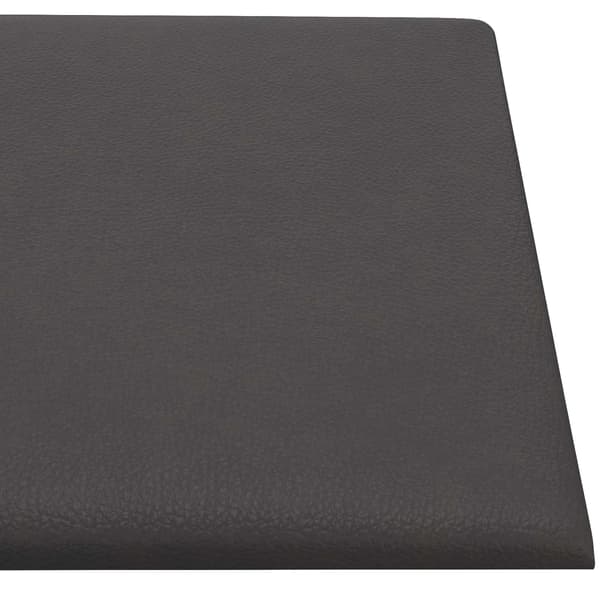 Väggsänggavel 12 pcs Grå 60 x 30 cm tyg