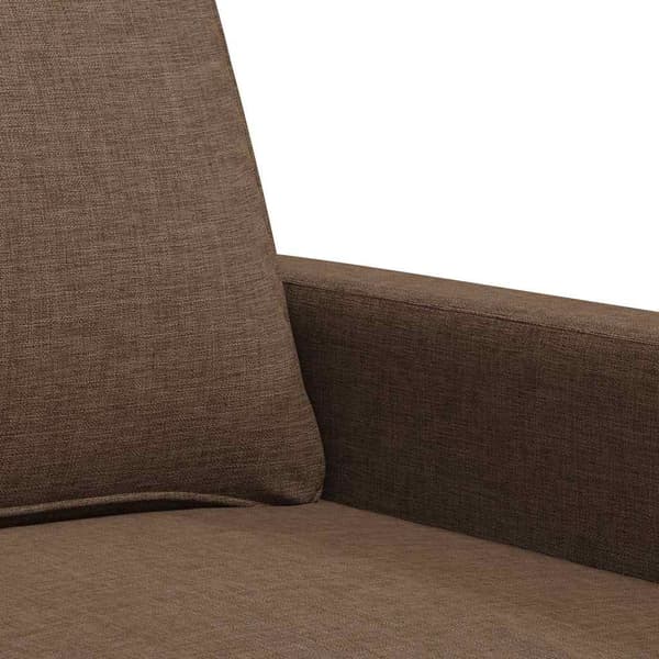 2-sitssoffa brun 120 cm tyg