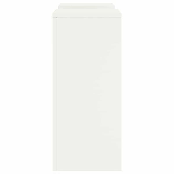 Växtställ 2 pcs Vit 24 x 24 x 55 cm Stål