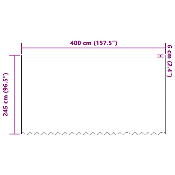 Spetsgardin med gardiner Blommor Vit 245 x 400 cm Polyester