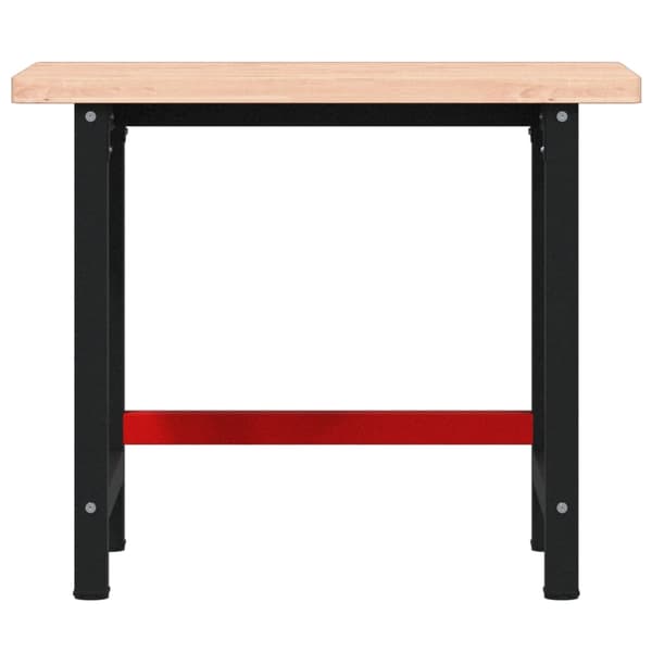 Arbetsbänk 100x60x83 cm massiv bok rektangulär