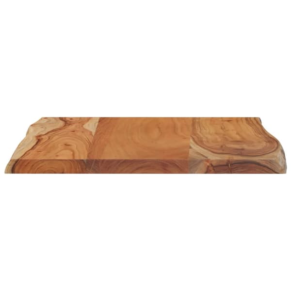 Bordsskiva 70x60x2,5 cm rektangulär massiv akacia rustik kant