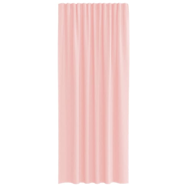 Voile gardiner med stångfickor 2 st rosa