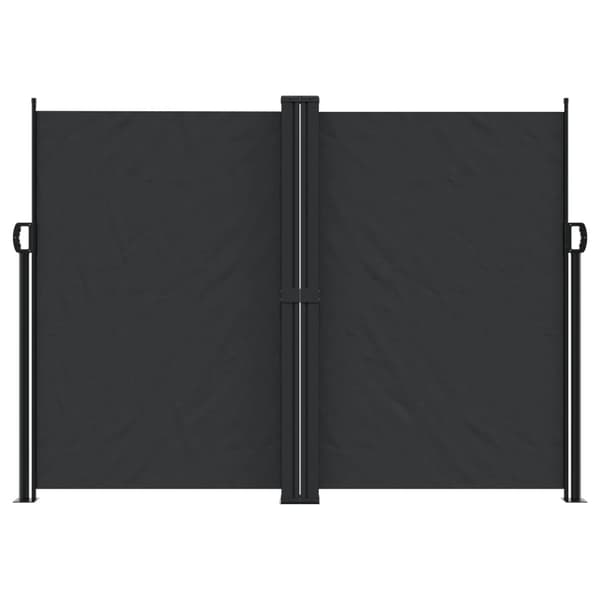 Infällbar sidomarkis svart 180x1000 cm