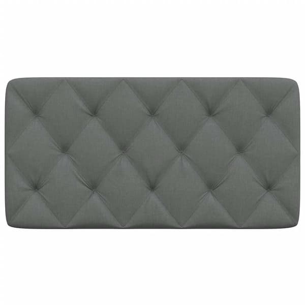 Headboard Cushion Dark Grey 100 cm Fabric