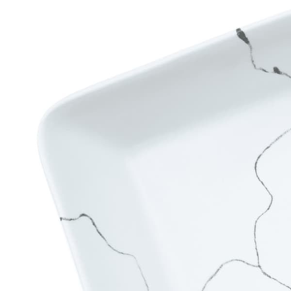Handfat vit rektangulär 46x35,5x13 cm keramik