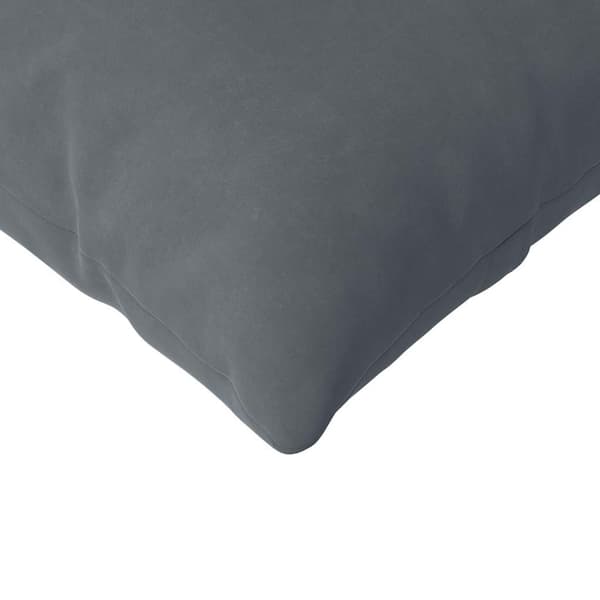 Sofakuddar 2 pcs Mörkgrå 145 x 40 cm Kordread tyg