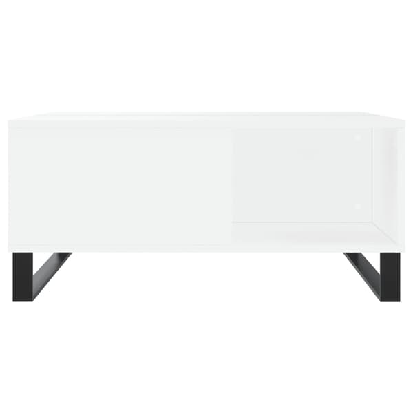 Soffbord vit 80x80x36,5 cm konstruerat trä