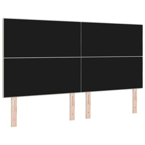 Huvudgavel Ljusgrå 180 cm Sammet