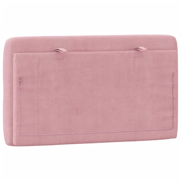 Headboard Cushion Pink 80 cm Velvet