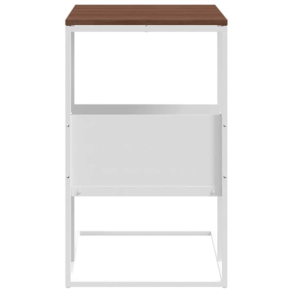 Sidobord vit 55x36x59,5 cm konstruerat trä