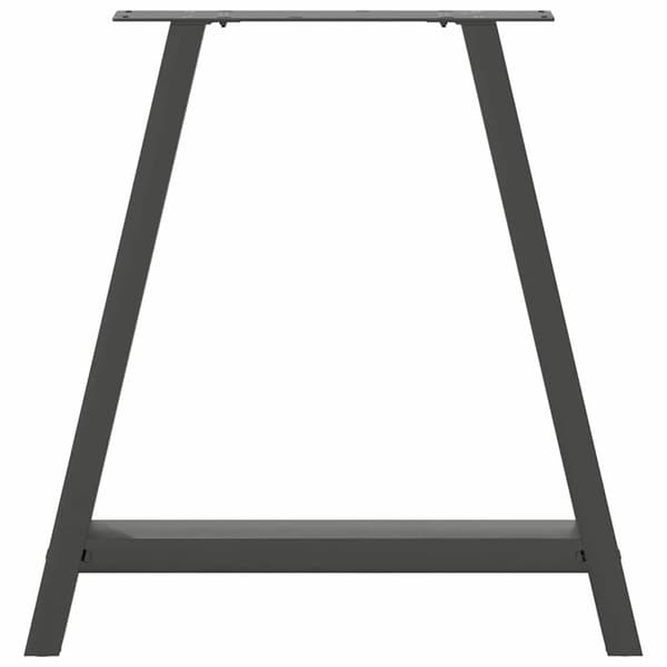 Matbordsben A-formade 2 st antracit 80x(72-73) cm stål
