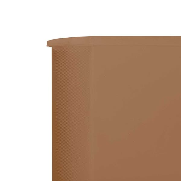 Vindskydd 6 paneler tyg 800x120 cm taupe