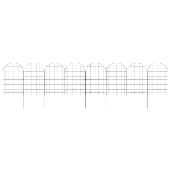 Dammskydd Set 8 pcs Grön 50 x 80 cm Stål