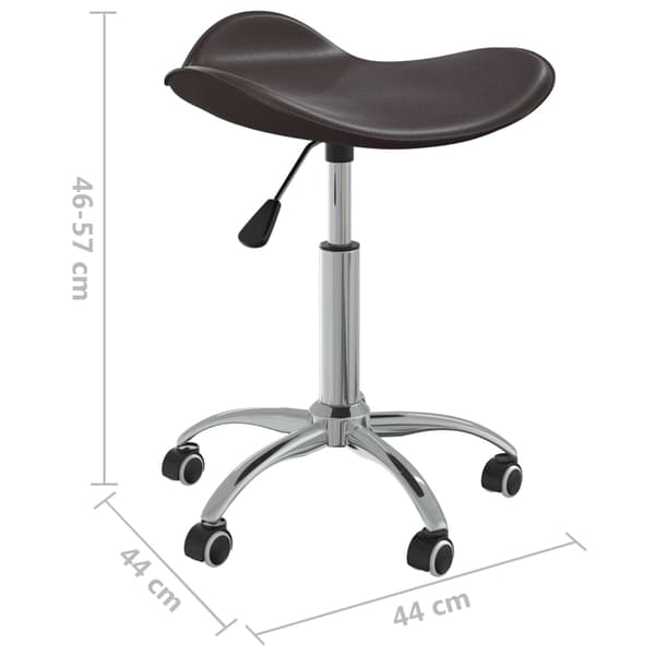 Snurrbar matstol brun konstläder
