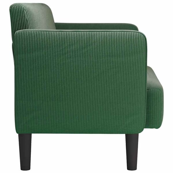 Loveseat soffa mörkgrön 109 cm manchestertyg