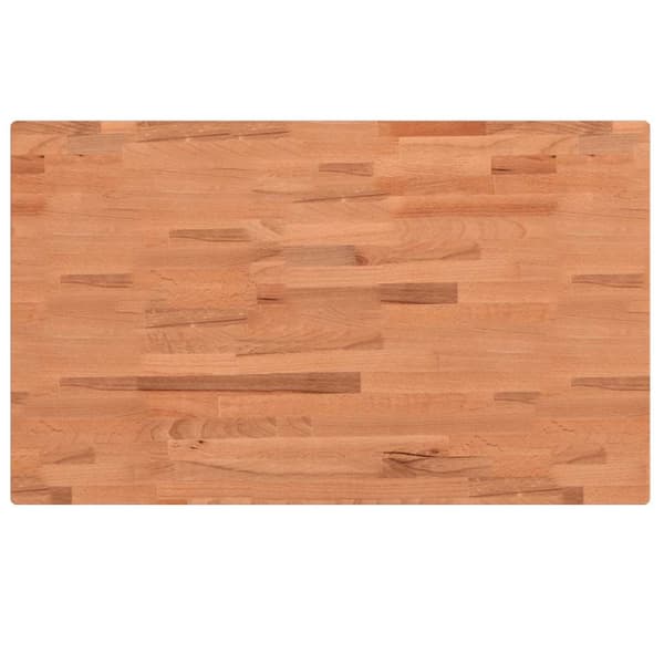 Arbetsbänk 100x60x83 cm massiv bok rektangulär