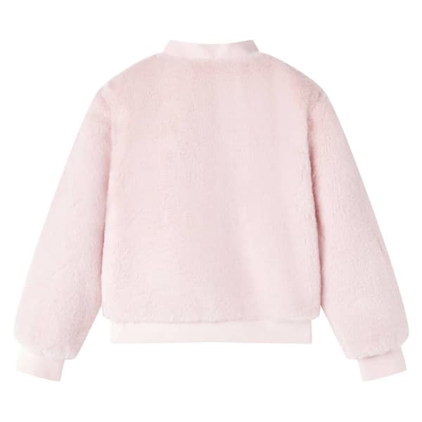 Jacka för barn konstpäls rosa 92