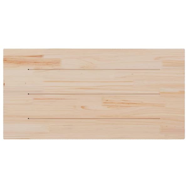 Bordsskiva vit 100x50x2,5 cm massiv furu rektangulär