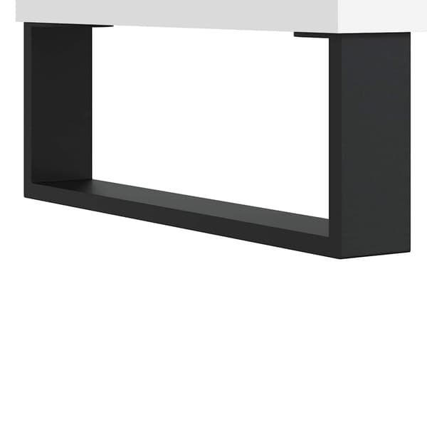 Soffbord vit 90x49x45 cm konstruerat trä