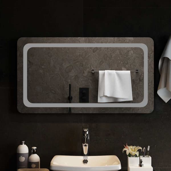 Badrumsspegel LED 90x50 cm