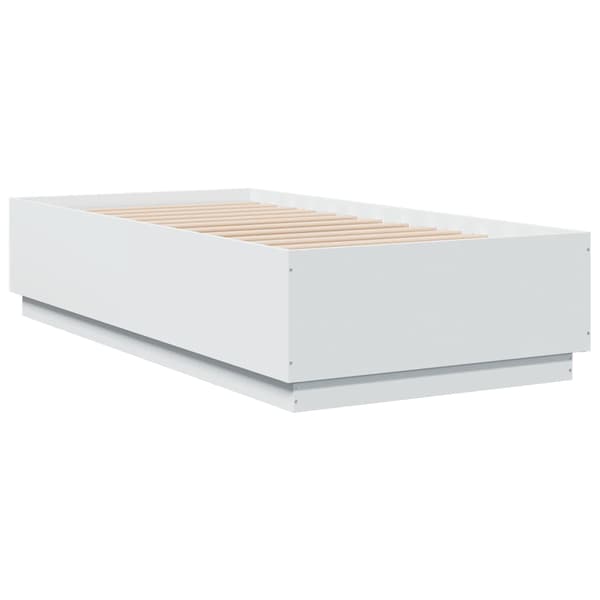 VidaXL Sängram vit 75x190 cm konstruerat trä