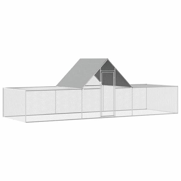Hönsbur 6x2x2 m galvaniserat stål