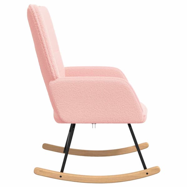 Gungstol Rosa Sherpa tyg
