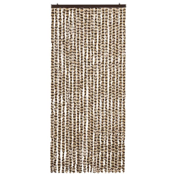 Insektsdraperi beige och brun 90x220 cm chenille