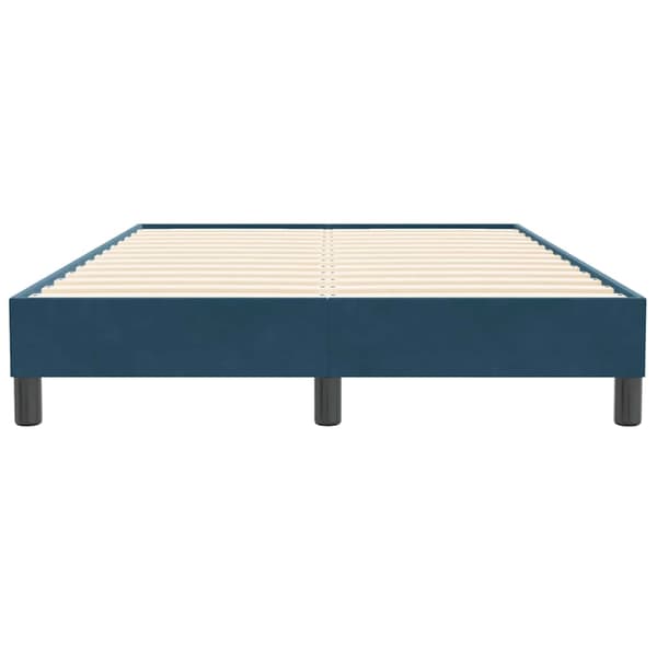 Sängram utan madrass mörkblå 120x210 cm sammet