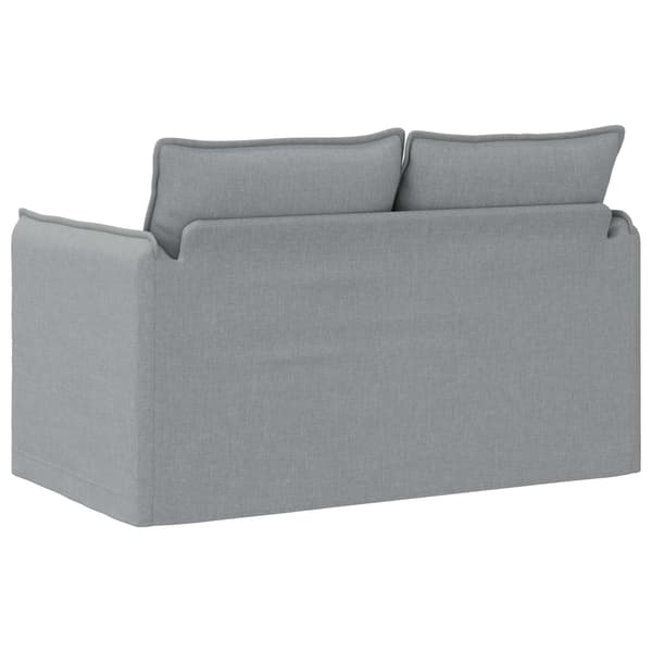 Soffa Ljusgrå 136 x 82 x 85 cm tyg