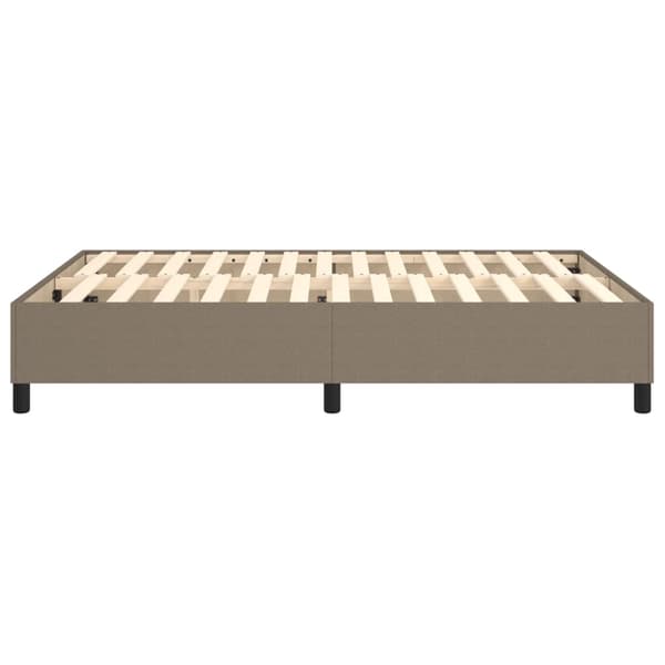 Boxspring-sängram taupe 140x190 cm tyg