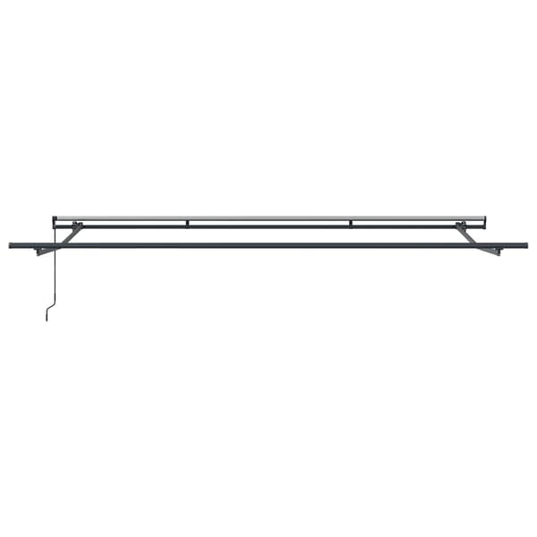 Utfällbar markis orange och brun 450 × 300 cm