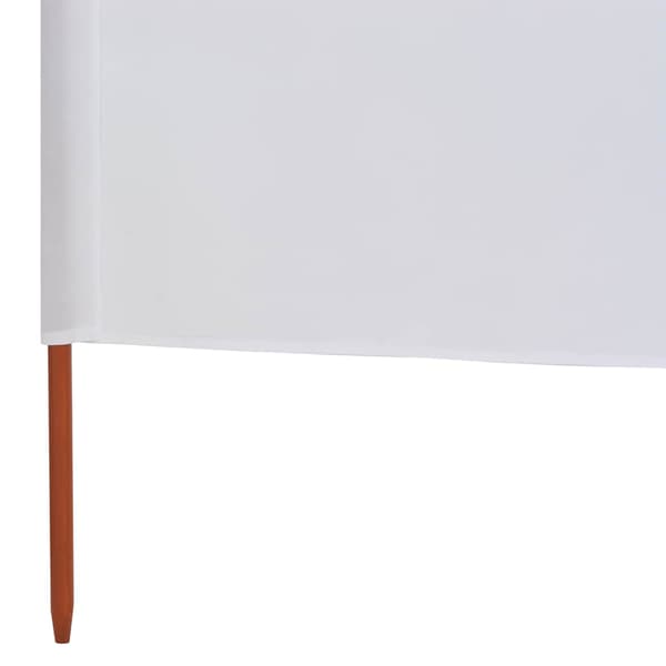 Vindskydd 9 paneler tyg 1200x160 cm sandvit