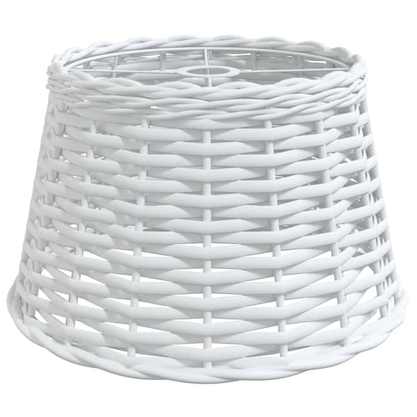 Taklampskärm vit Ø38x23 cm korgmaterial