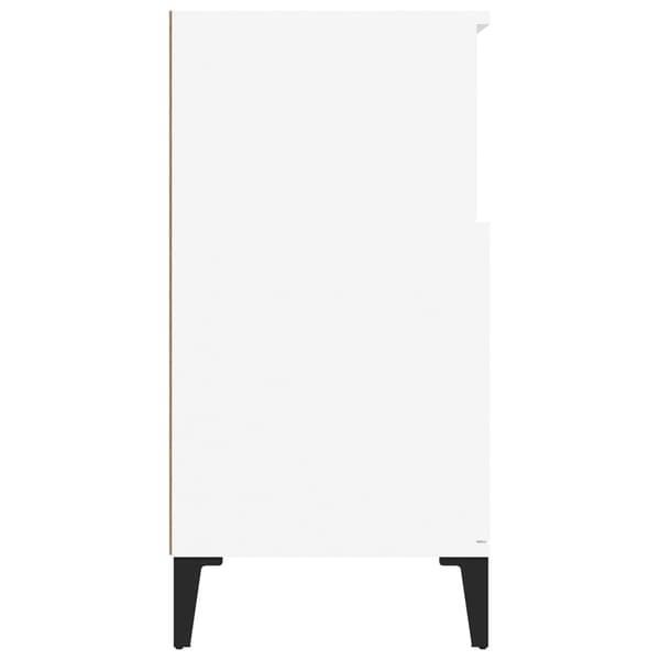 Byrå vit 60x35x70 cm konstruerat trä