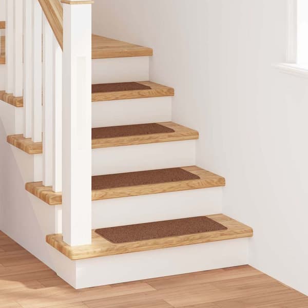 Halkfria trappmattor 15 st 60 x 25 cm Gul PP Rektangulär