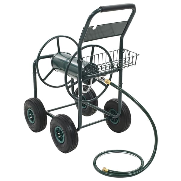 Slangvagn med 1/2" slangkoppling 75 m stål