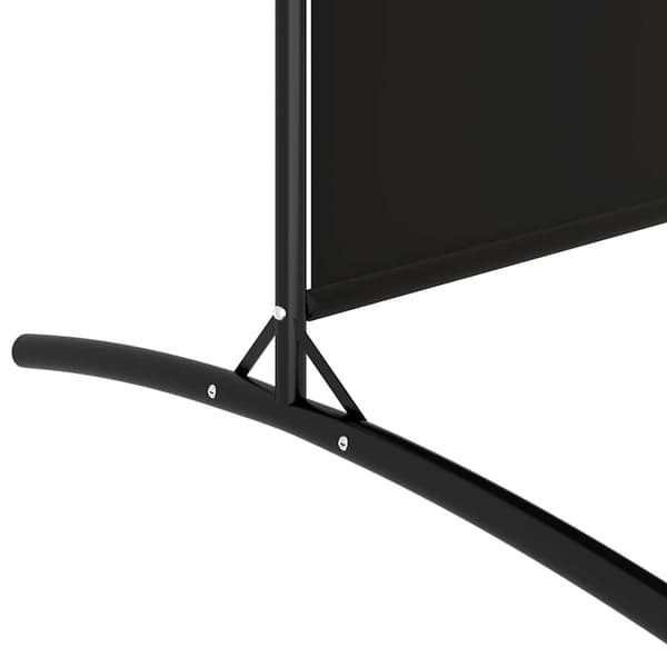 Rumsavdelare 2 panel svart 175x180 cm tyg