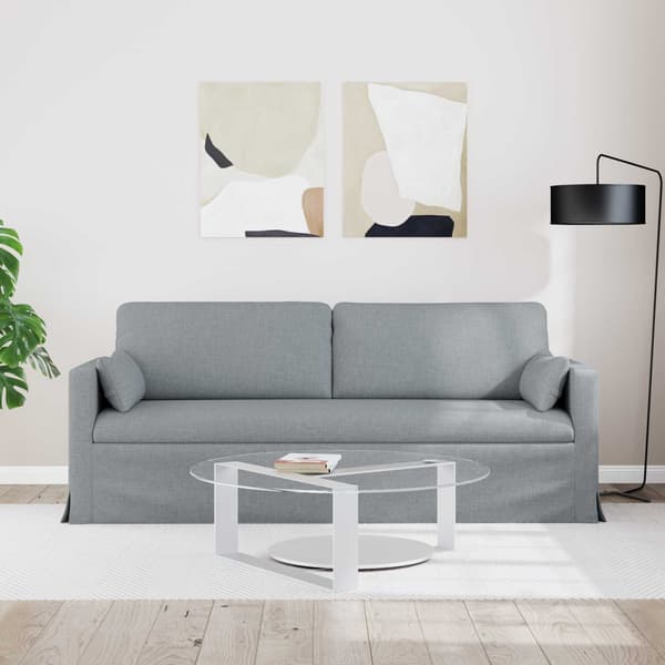 Soffa Ljusgrå 78 x 78 x 80 cm tyg